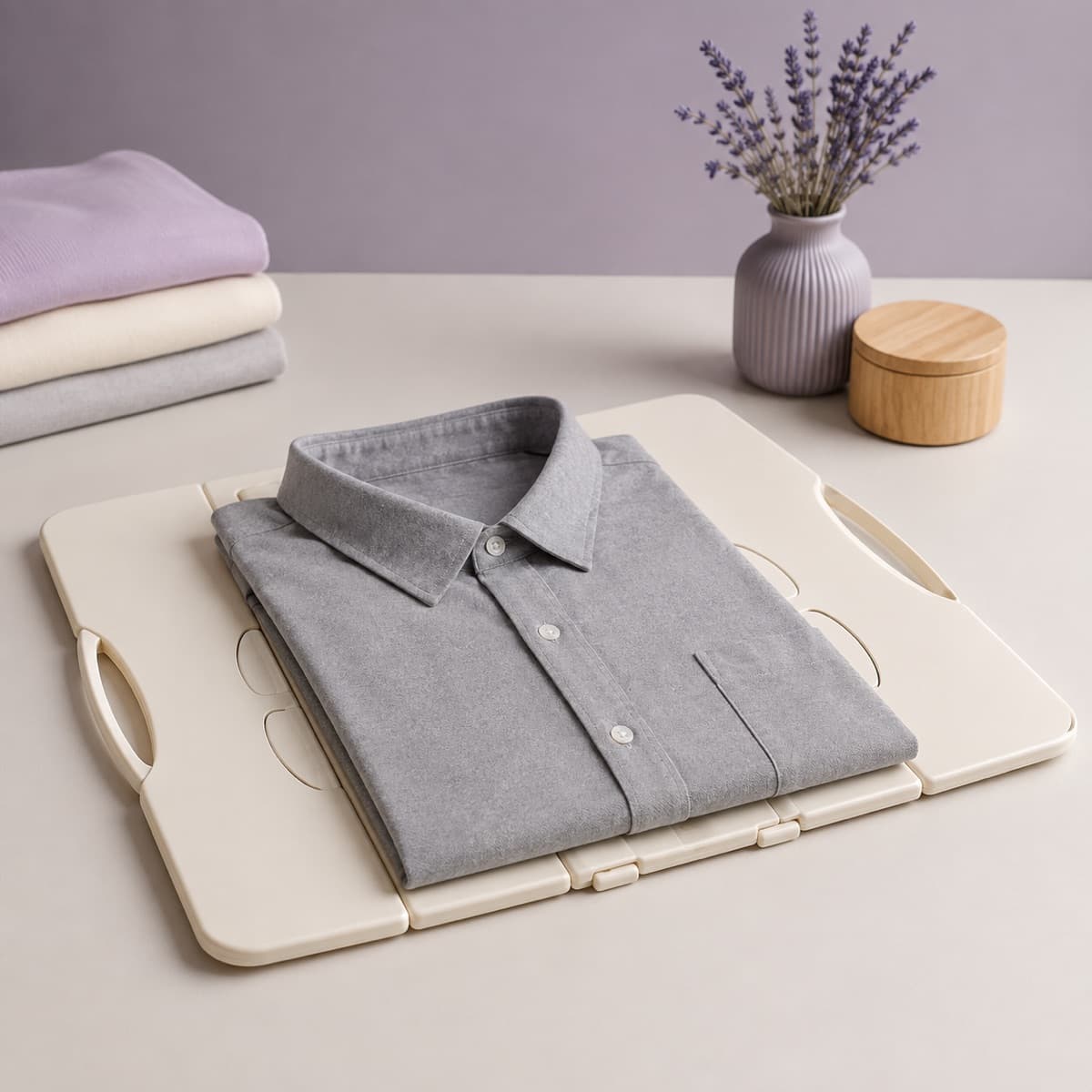 Folding Board (Shirt) — One consistent fold width, so every stack sits square.