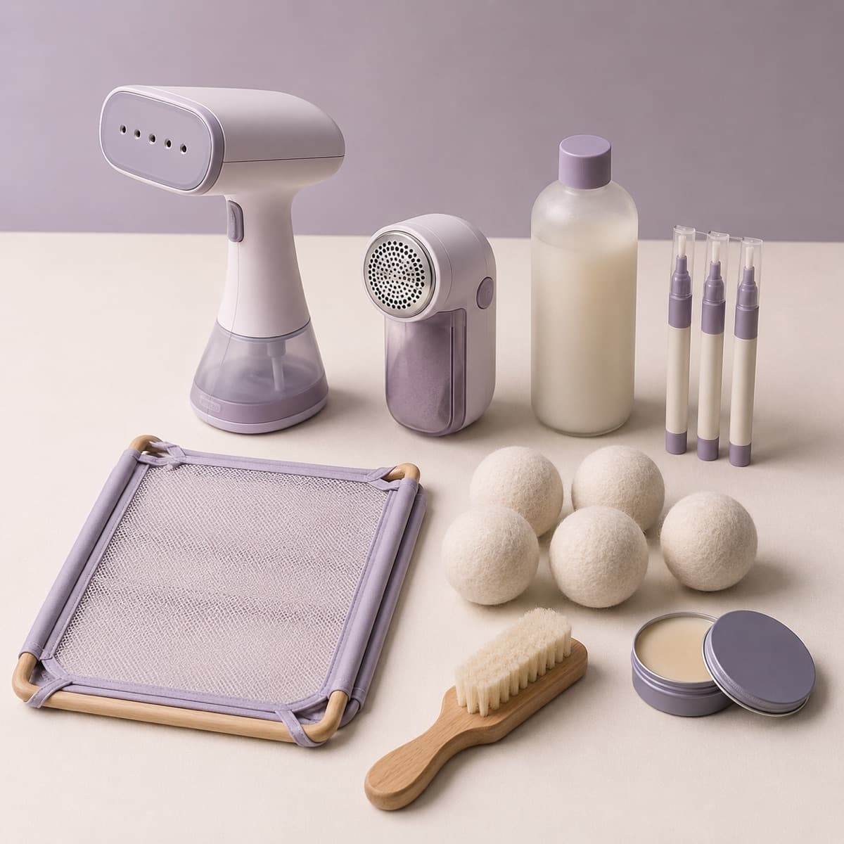 Garment Care Complete Kit — The full care routine, end to end. Seven pieces, one box.